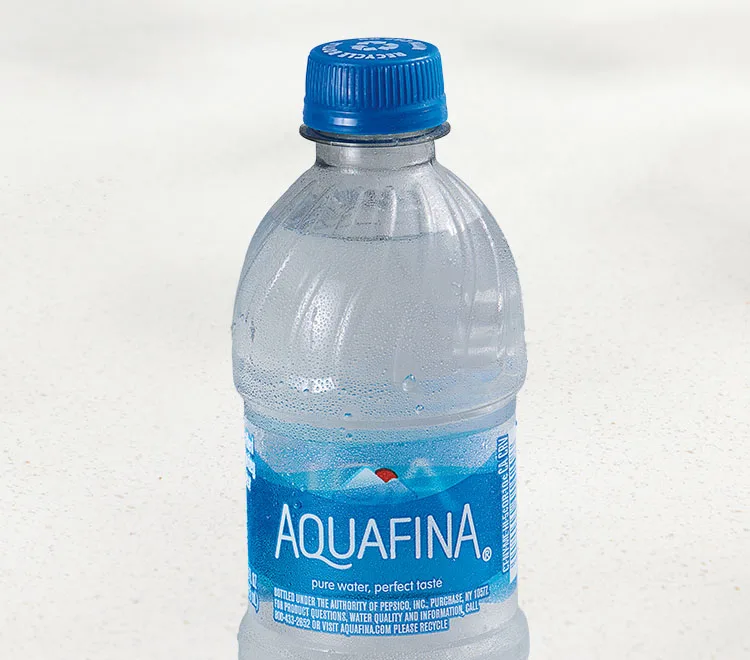 Aquafina Bottled Water, as photographed by Taco Bell