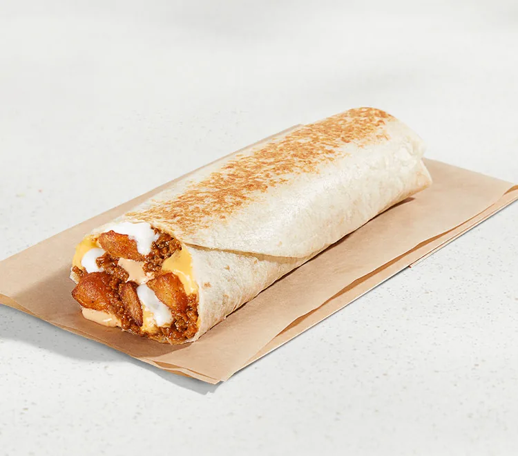 Beefy Potato Loaded Griller, as photographed by Taco Bell