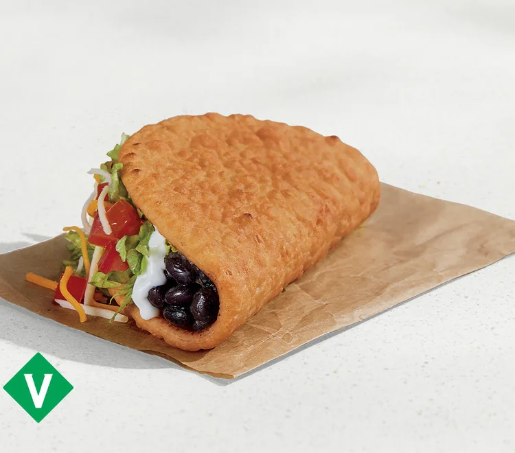 Black Bean Chalupa Supreme, as photographed by Taco Bell