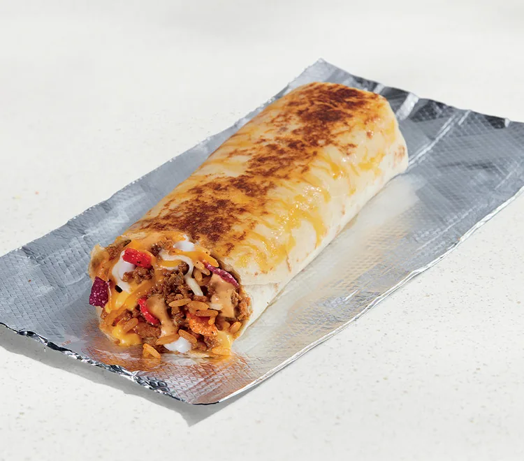Black Bean Grilled Cheese Burrito - Black Beans, as photographed by Taco Bell