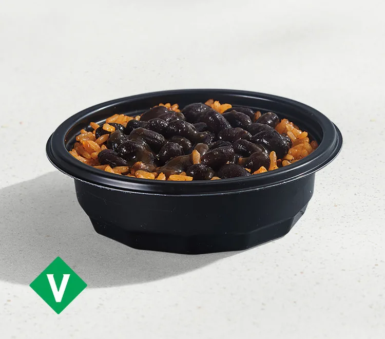 Black Beans and Rice, as photographed by Taco Bell