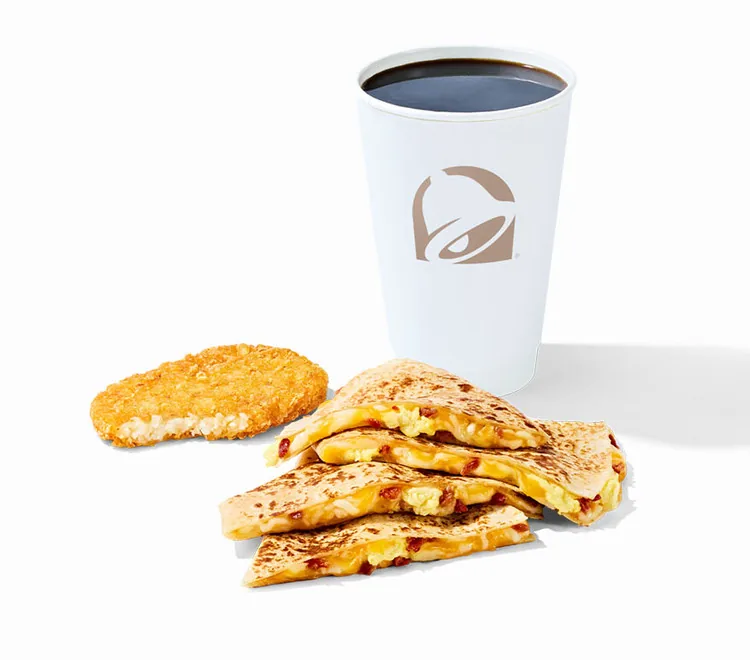 Breakfast Quesadilla Combo, as photographed by Taco Bell