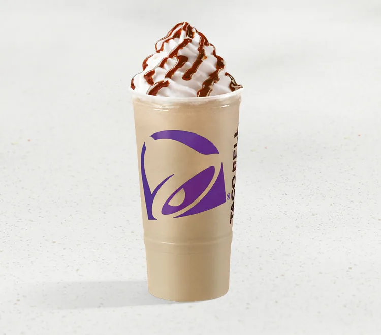 Cinnabon Caramel Latte Chiller, as photographed by Taco Bell