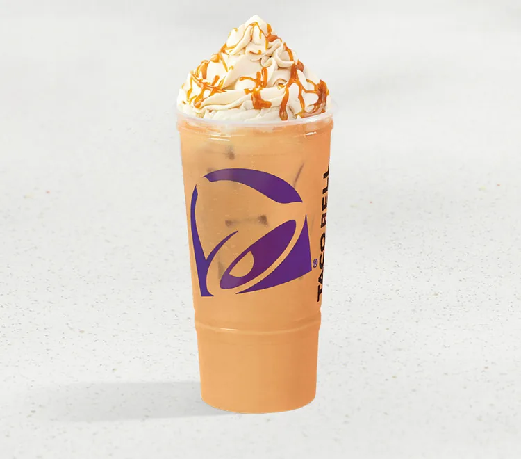 Cinnabon Caramel Iced Coffee, as photographed by Taco Bell