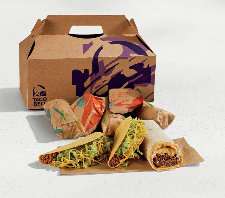 Taco & Burrito Cravings Pack, as photographed by Taco Bell