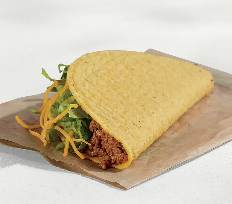 Crunchy Taco, as photographed by Taco Bell