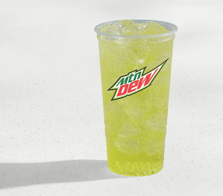 Mtn Dew, as photographed by Taco Bell