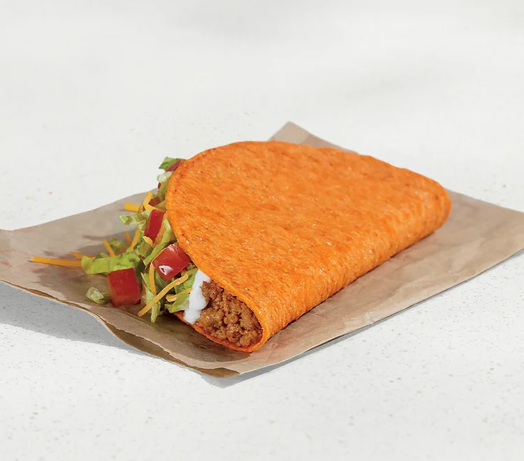 Nacho Cheese Doritos Locos Tacos Supreme, as photographed by Taco Bell
