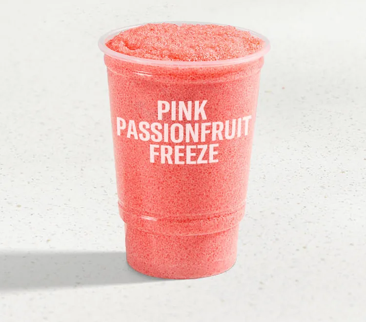 Pink Passionfruit Freeze, as photographed by Taco Bell
