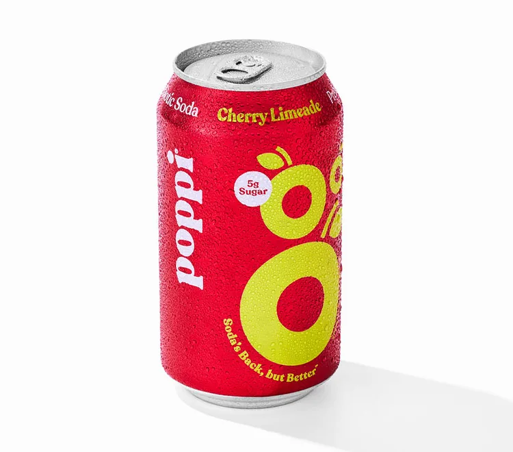 Poppi Can - Cherry Limeade, as photographed by Taco Bell