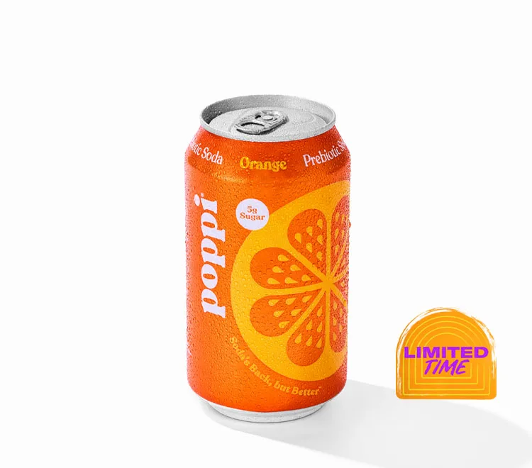 Poppi Can - Orange, as photographed by Taco Bell