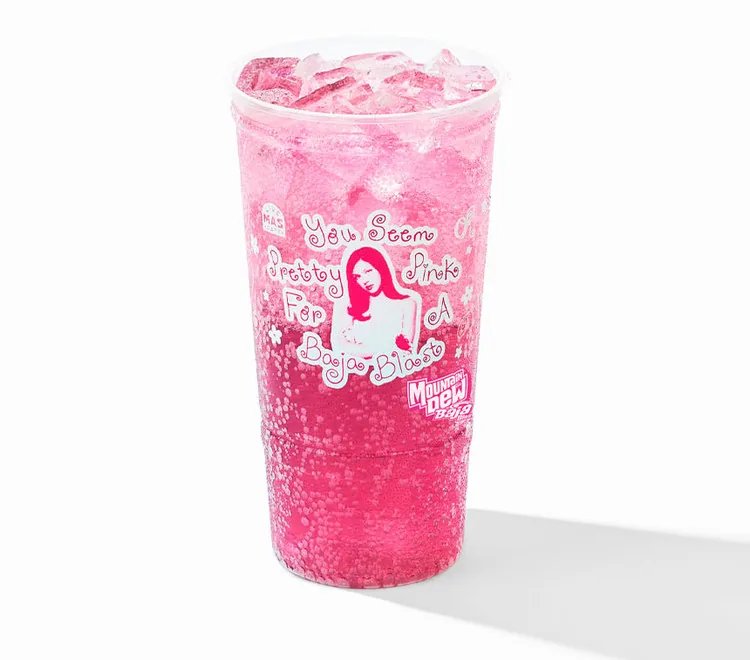 Pretty Pink Baja Blast, as photographed by Taco Bell