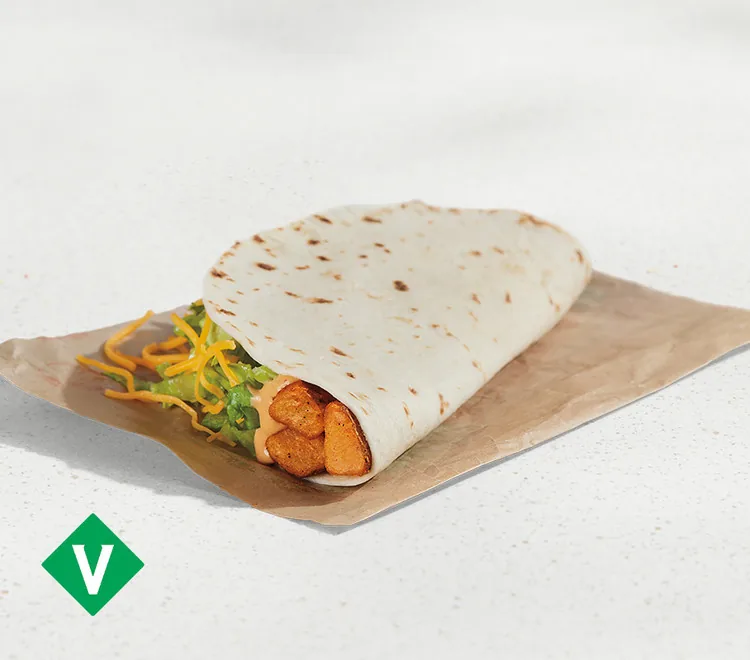 Spicy Potato Soft Taco, as photographed by Taco Bell