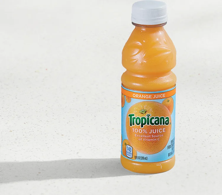 Tropicana Orange Juice, as photographed by Taco Bell