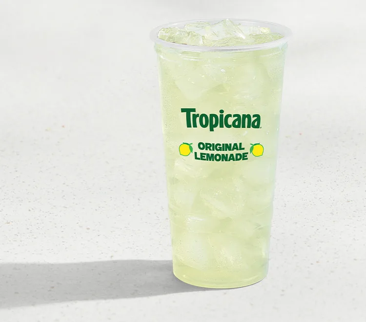 Tropicana Original Lemonade, as photographed by Taco Bell