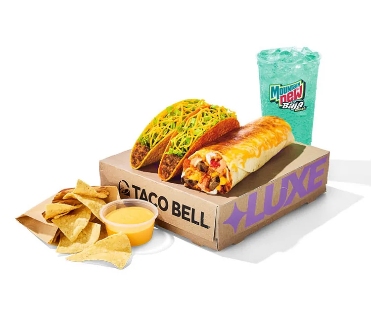 Ultimate Luxe Box, as photographed by Taco Bell