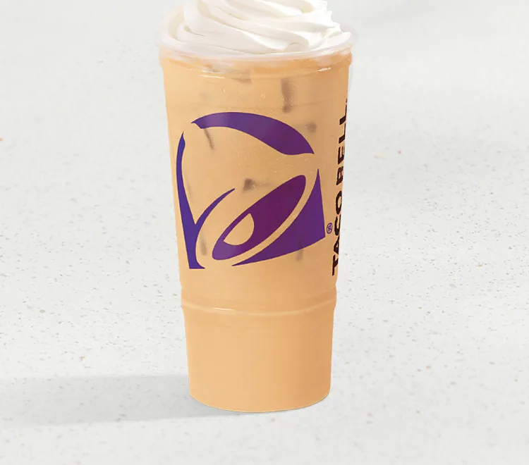 Vanilla Crema Iced Coffee, as photographed by Taco Bell