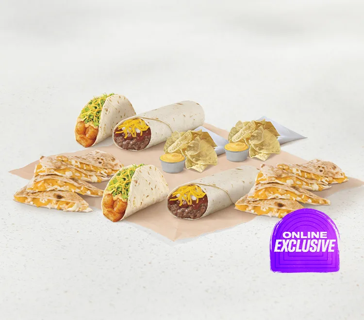 Veggie Meal for 2, as photographed by Taco Bell